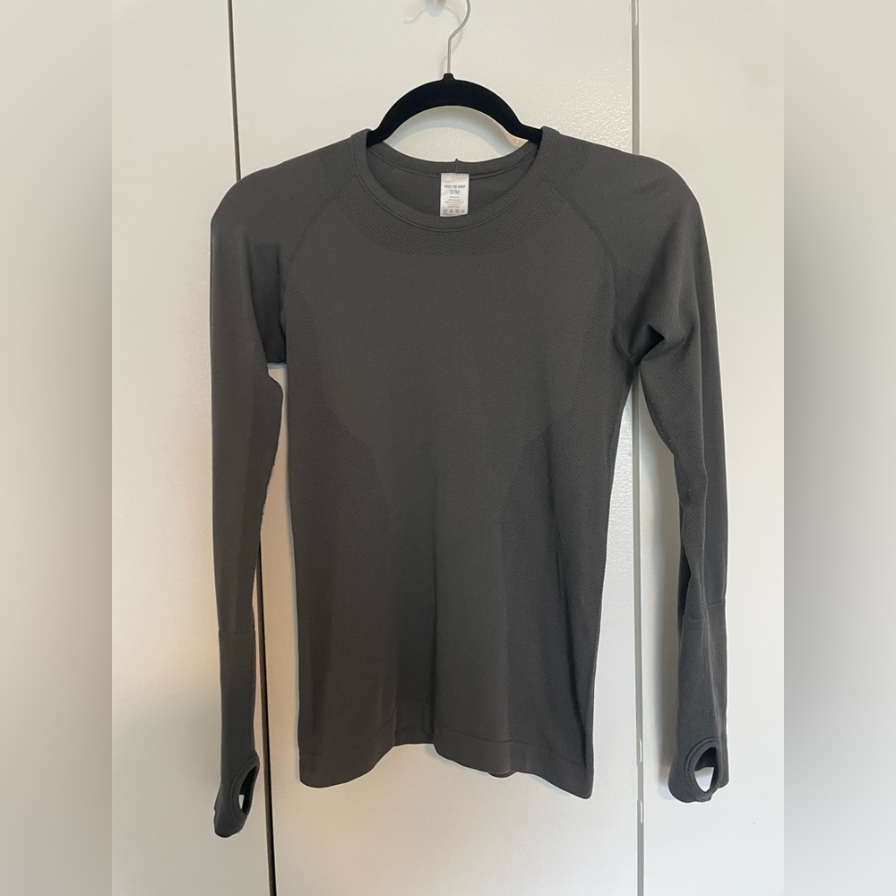 S/M Slate TKEQ Ladies’ Kennedy Seamless Long Sleeve Top 2.0